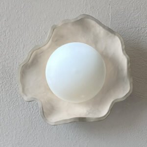 Lámpara Coral, diseño artesanal en resina