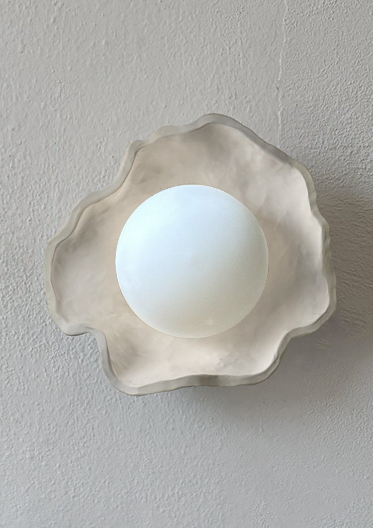 Lámpara Coral, diseño artesanal en resina